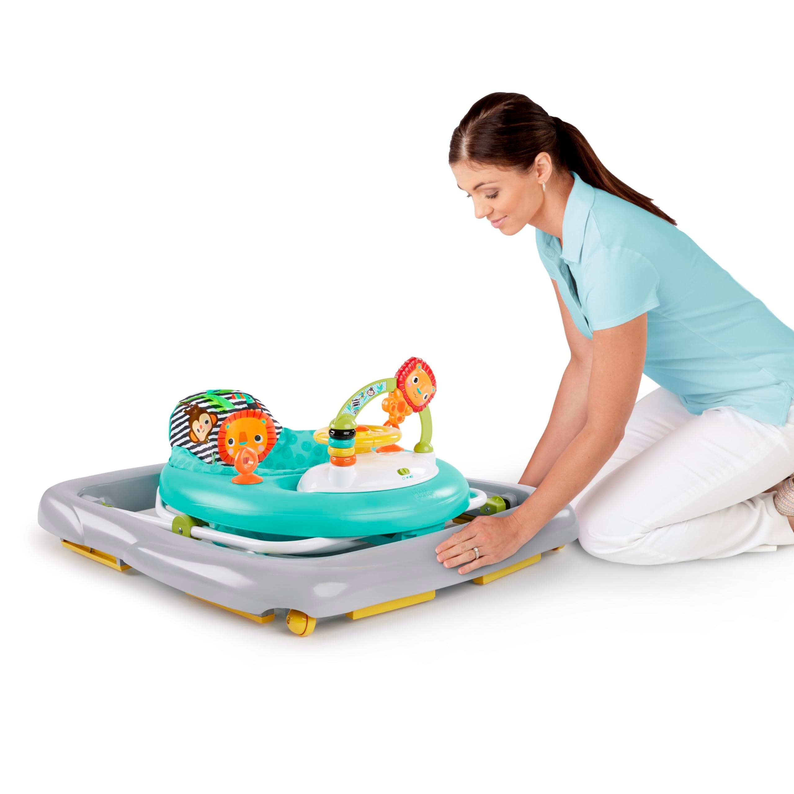 Zig Zag Zebra Walker with Easy Fold Frame for Storage, Ages 6
